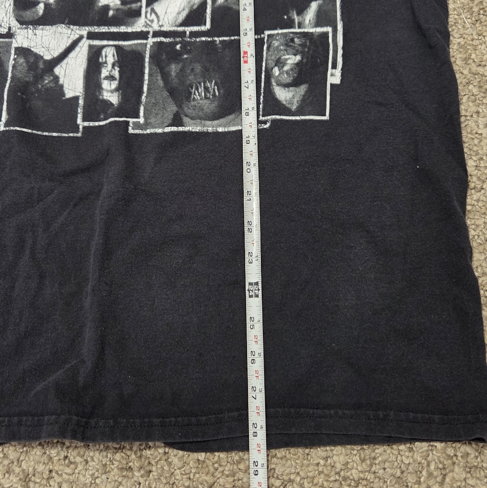 Slipknot Vtg 2000s Metal Band Tee Member Grid Hanes XL - Picture 8 of 8